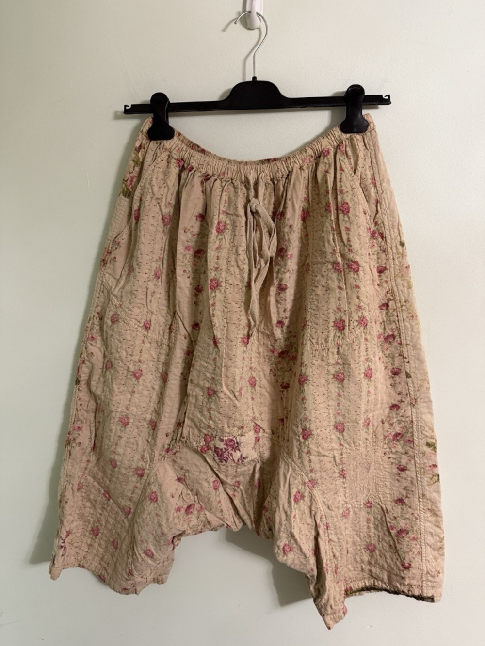 Magnolia Pearl Floral Patchwork Garçon Bird Applique Pants One Size